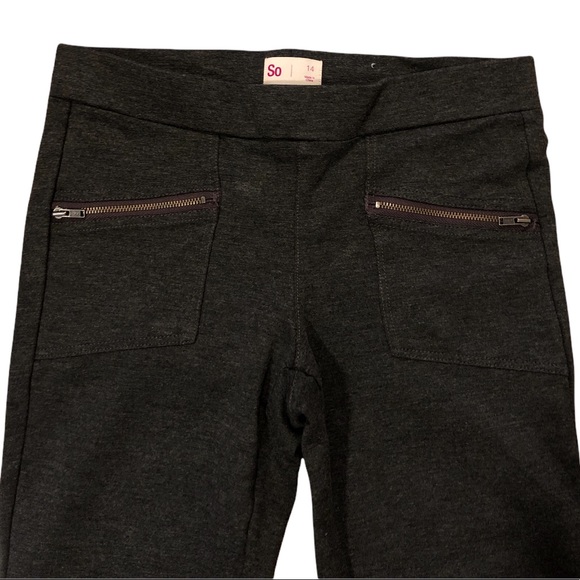 Girls Jeggings Dark Gray Size 14 - Picture 1 of 3